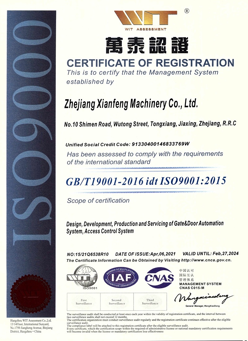 CERTIFICADO ISO9001