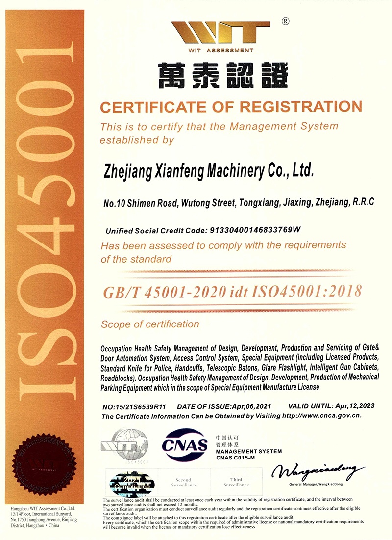 CERTIFICADO ISO45001