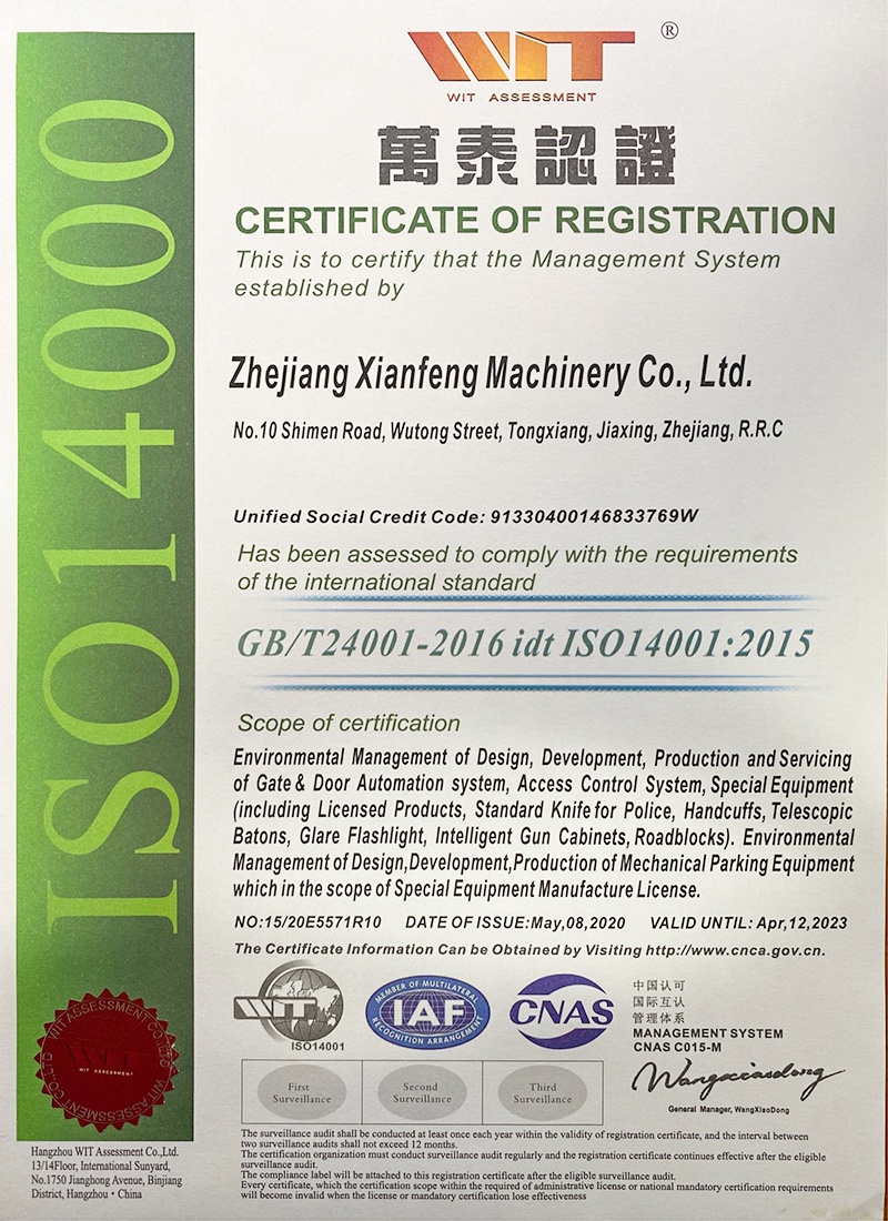 CERTIFICADO ISO14001